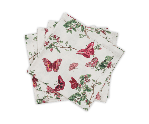 Photo of the Baudin Butterfly | Napkin Set ensemble.
