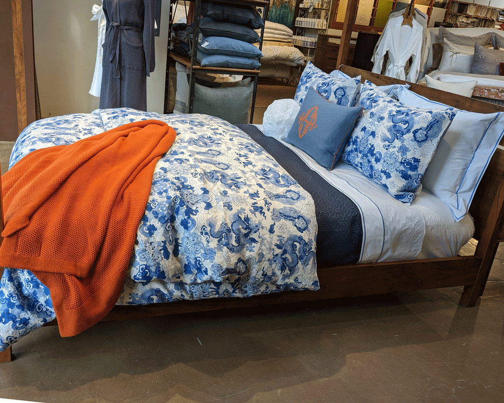 Matouk Magic Mountain Duvet and Sham set CLEARANCE Linen Society