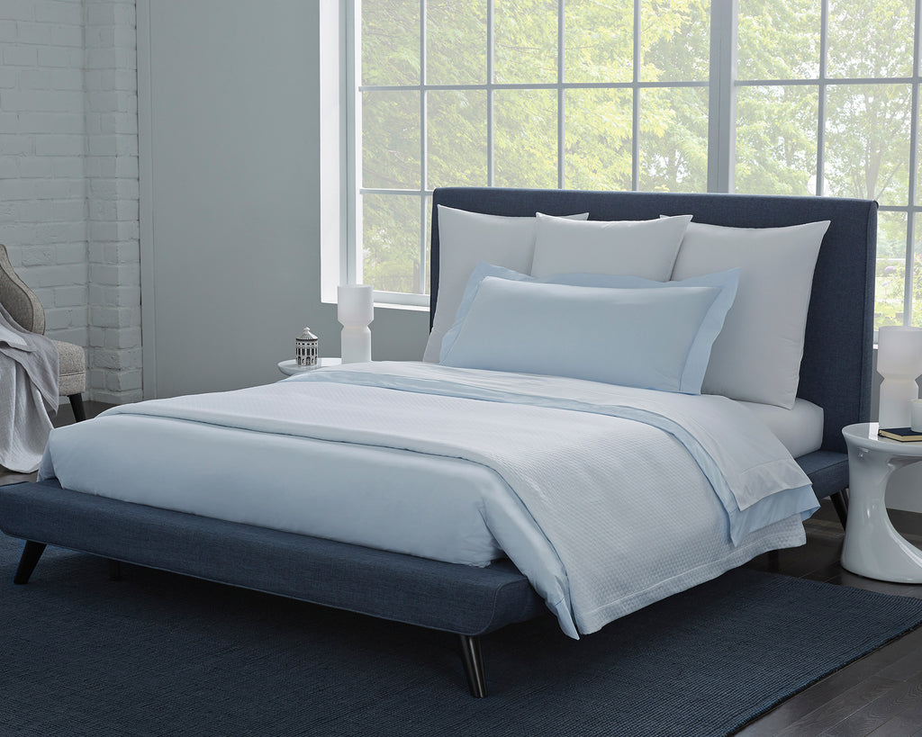 Celeste Percale by Sferra  Duvet Cover – Linen Society