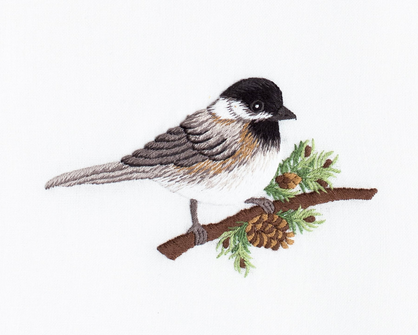 Image of Henry Handwork Chickadee Motif