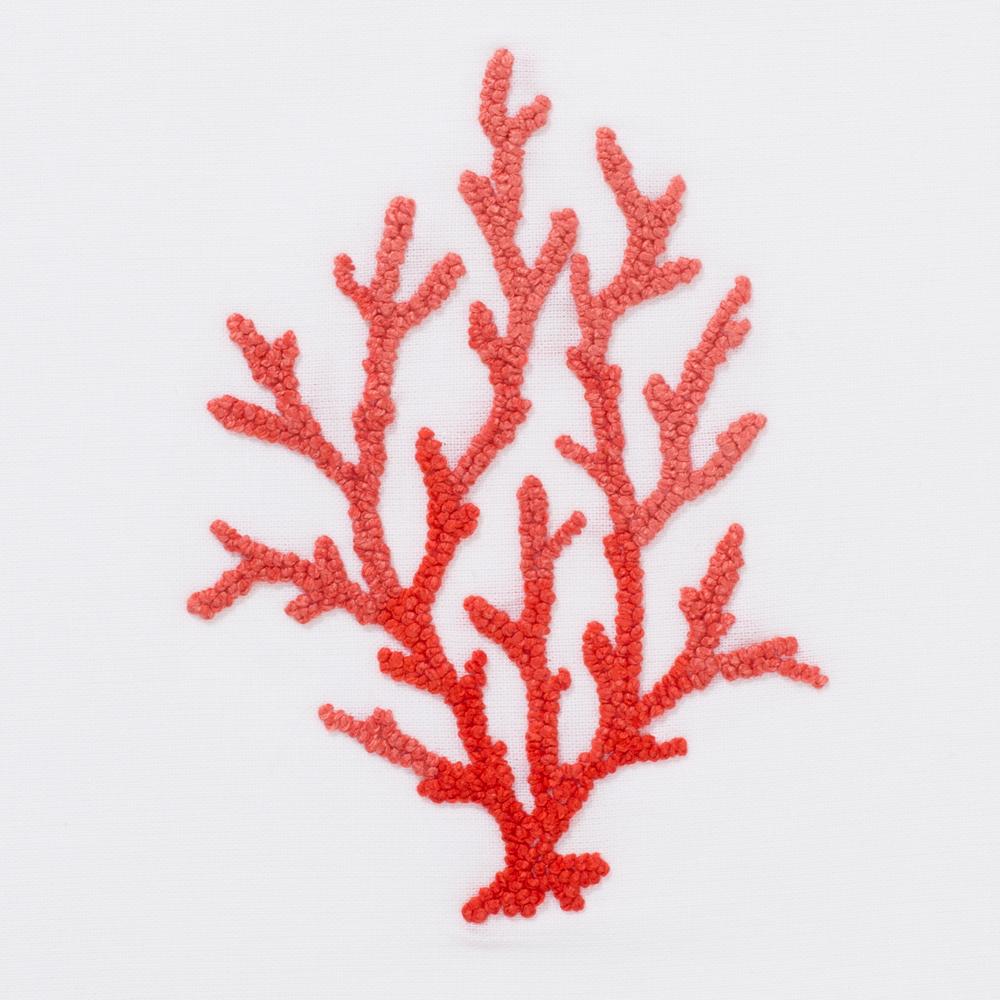 Image of Henry Handwork Coral Knot Red Motif