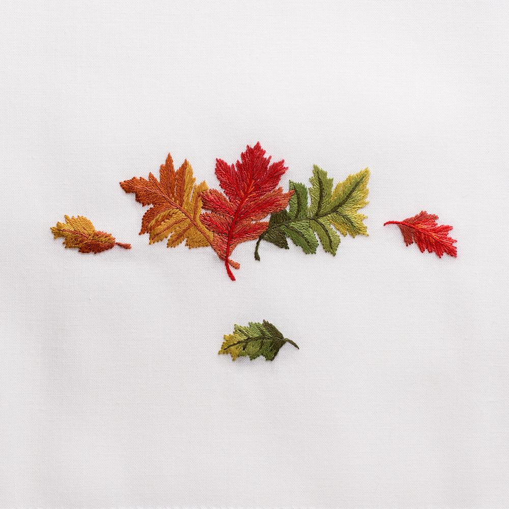 Image of Henry Handwork Fall leaves Motif