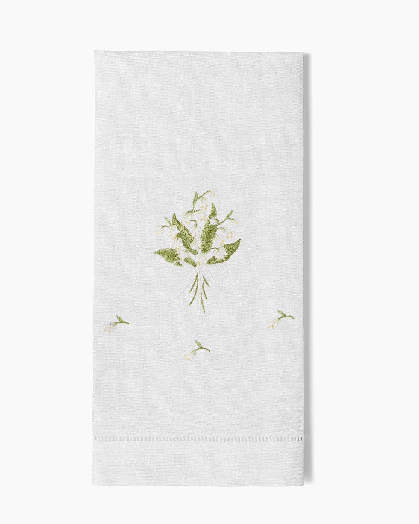 Lily of the Valley Embroidered Linens