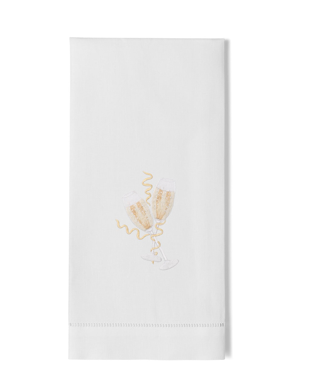Champagne Celebration Embroidered Linens
