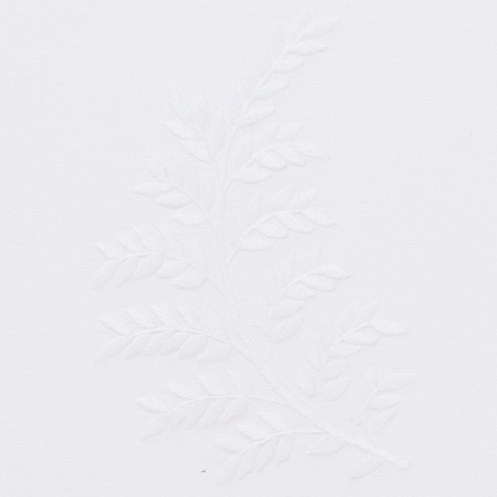 Image of Henry Handwork Leaves White Motif