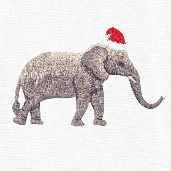 Photo of the Santa Hat Elephant ensemble.