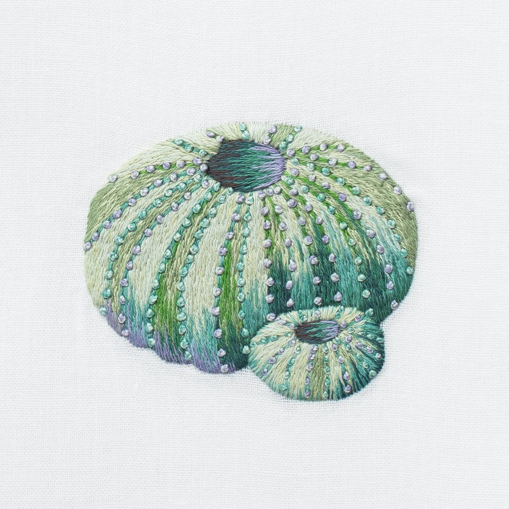 Image of Henry Handwork Urchin Teal Motif