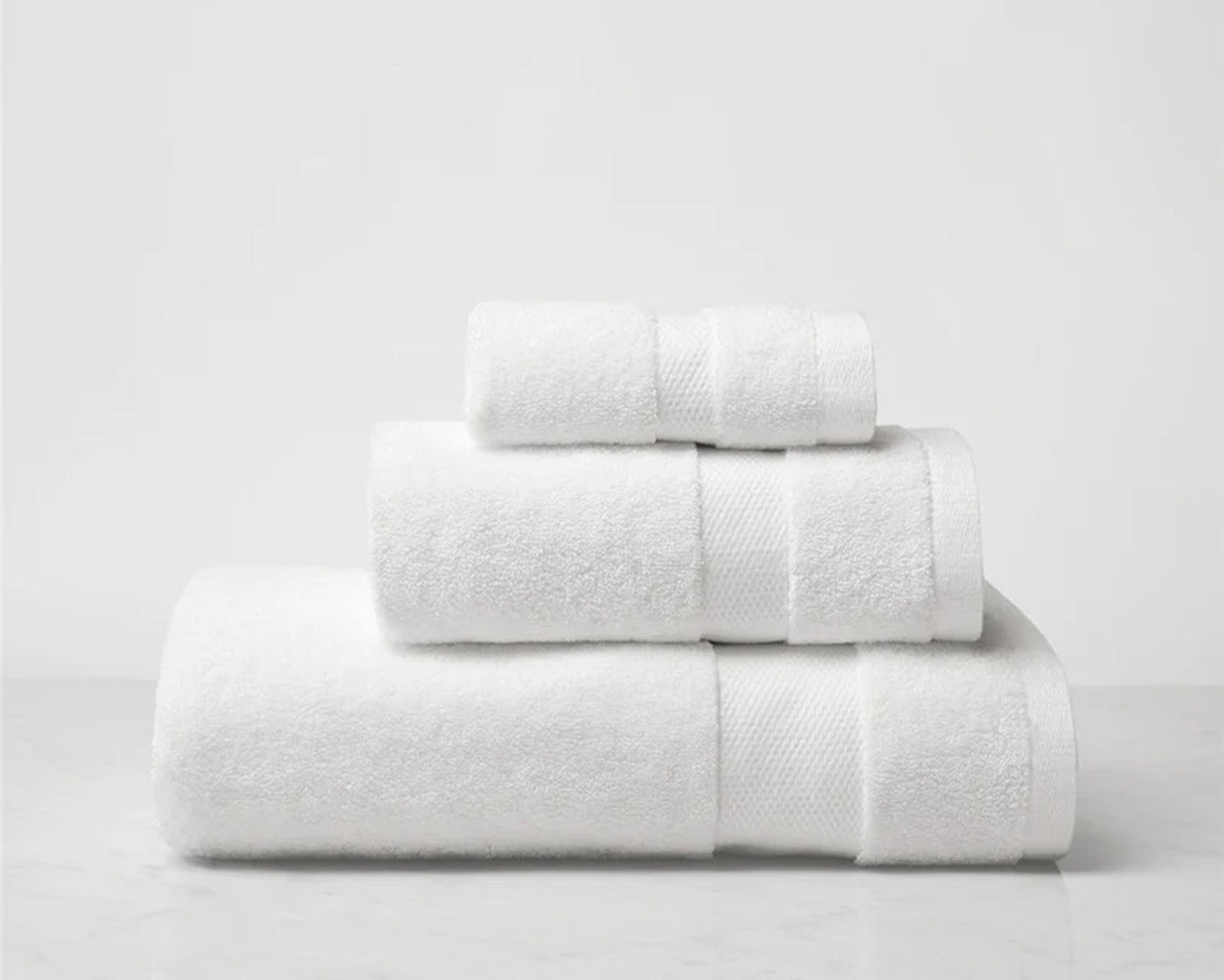 Stack of white towels