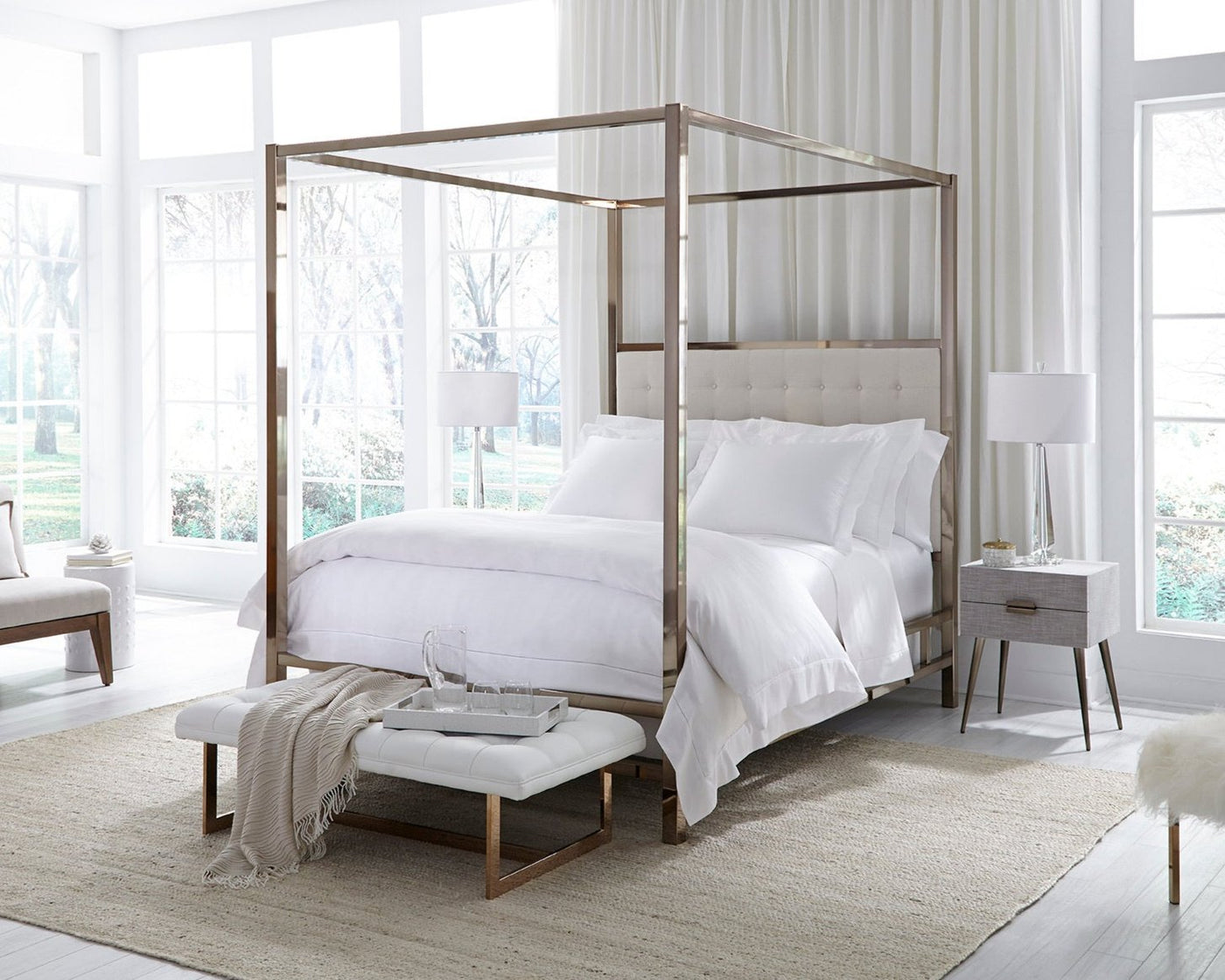 Image of Sferra Giza 45 Sateen bed.