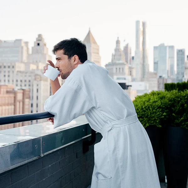 Photo of the Frette Bath Robes ensemble.