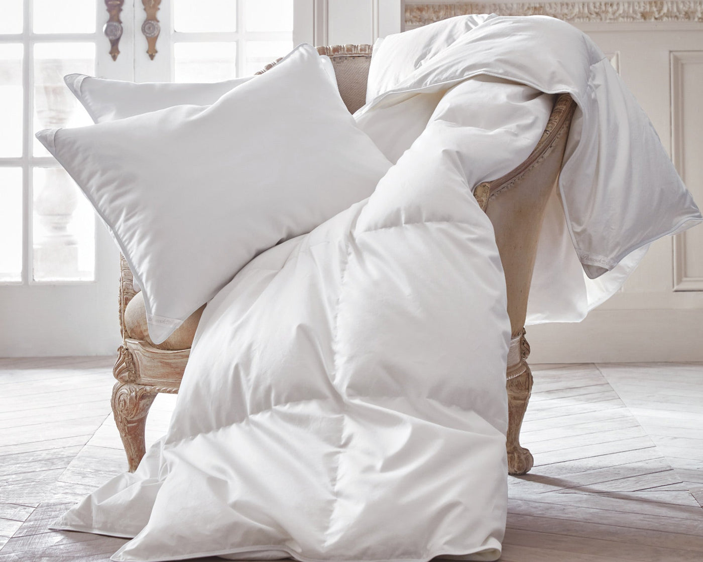 650 fill power White Goose Down Duvet by Peacock Alley