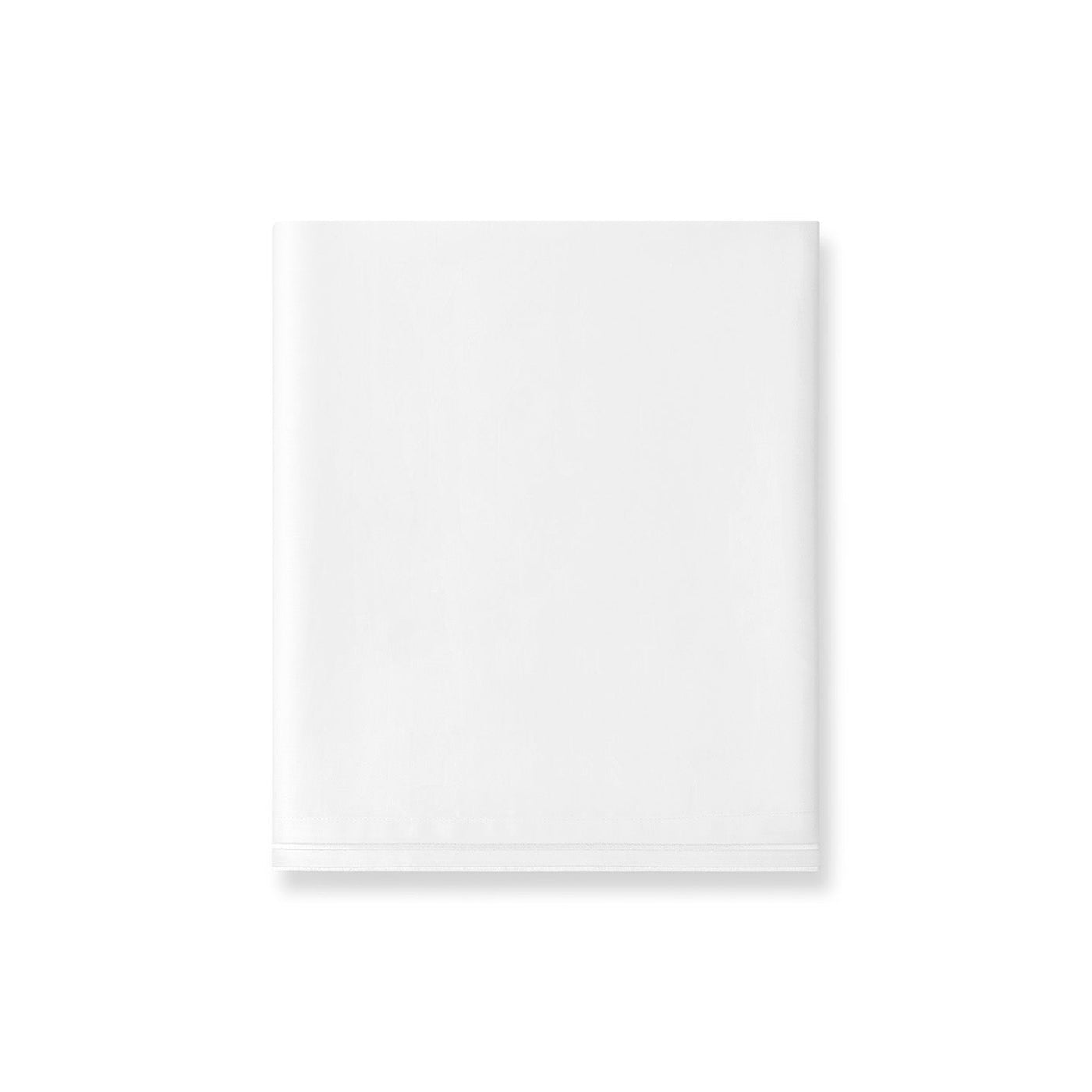 The Sereno Flat Sheet by Sferra, crafted from luxurious Egyptian Cotton, is elegantly displayed against a plain white background.