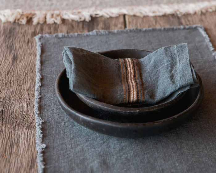 Photo of the Kea Stripe | Napkin Set ensemble.