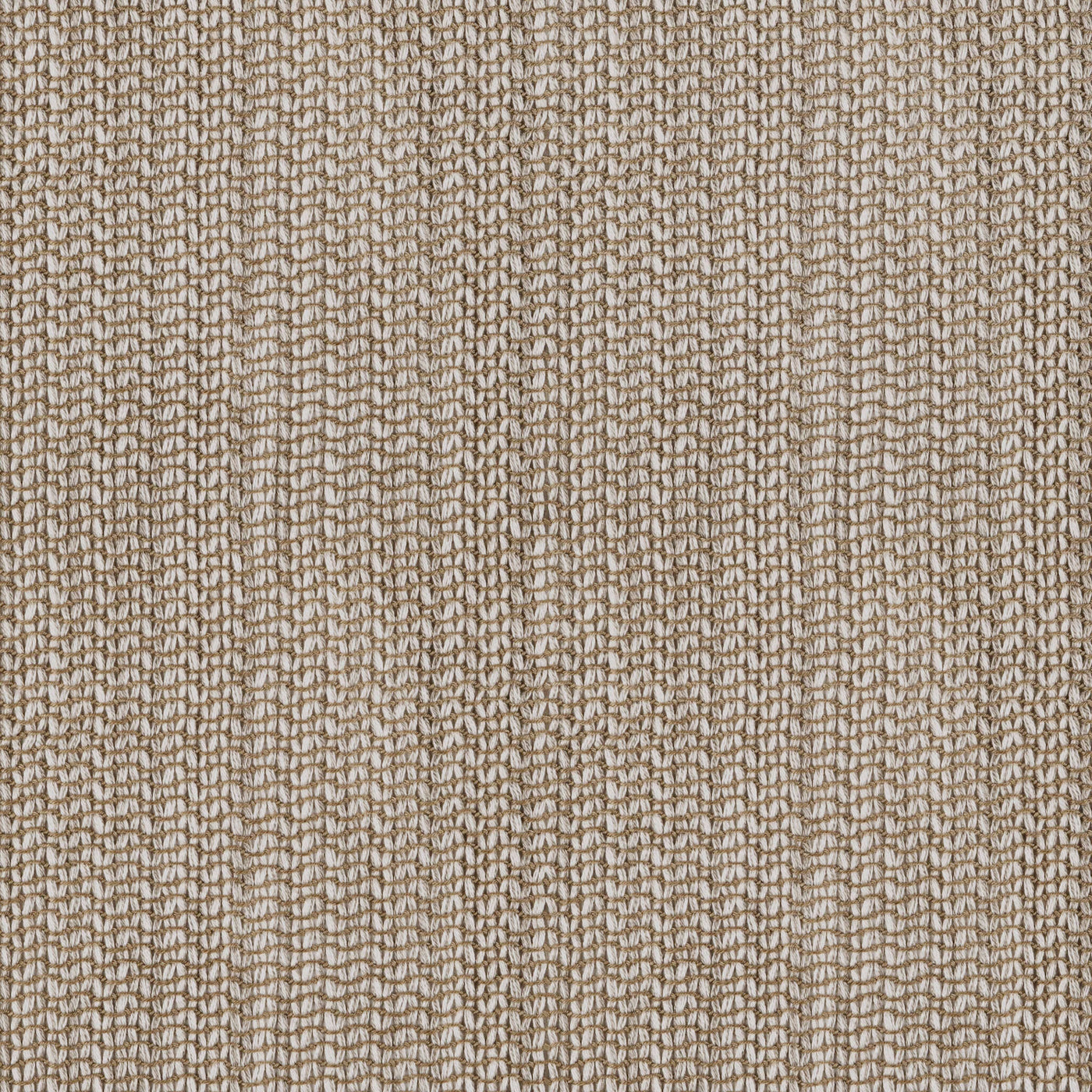 Close-up of Ann Gish Ficelle pillow fabric showing taupe woven texture detail.