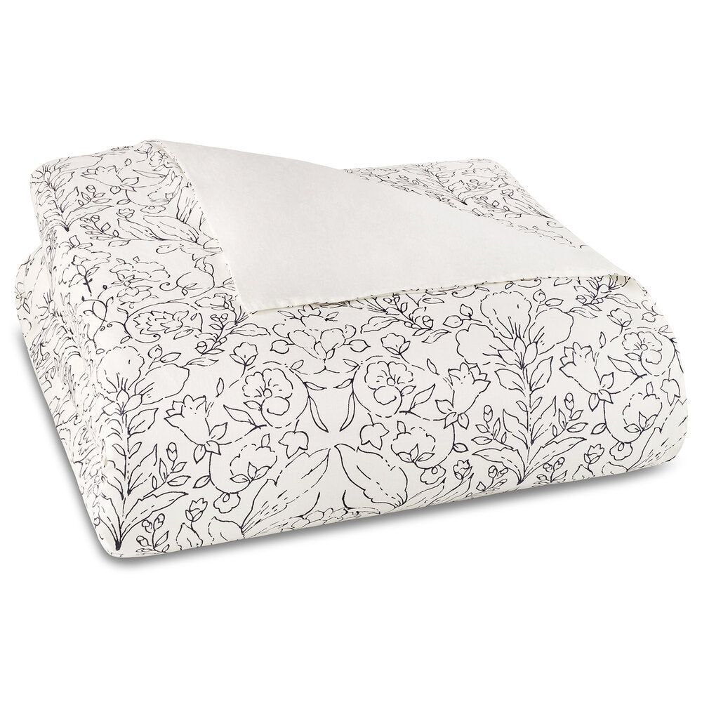 Amor Perfeito in Loch Blue on Vanilla by Amalia Home Collection
