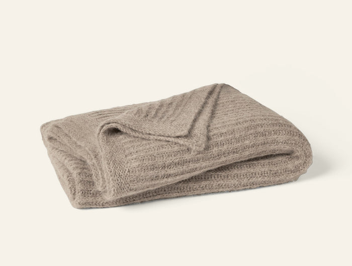 Photo of the Andes Suri Alpaca Knit | Throw ensemble.