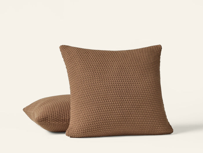 Photo of the Avalon Knit | Decorative Pillow ensemble.