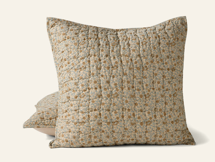 Photo of the Blossom Handstitched | Pillow Sham ensemble.