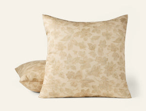 Photo of the Camellia Print | Pillow Sham ensemble.