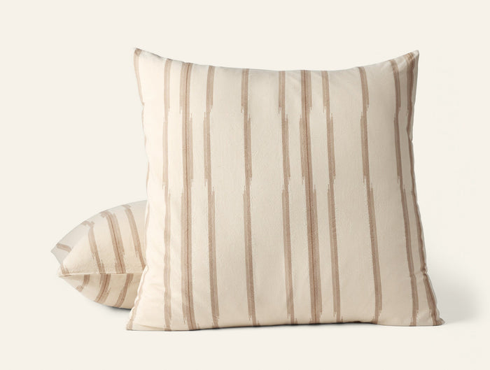 Photo of the Cazadero Stripe | Pillow Sham ensemble.