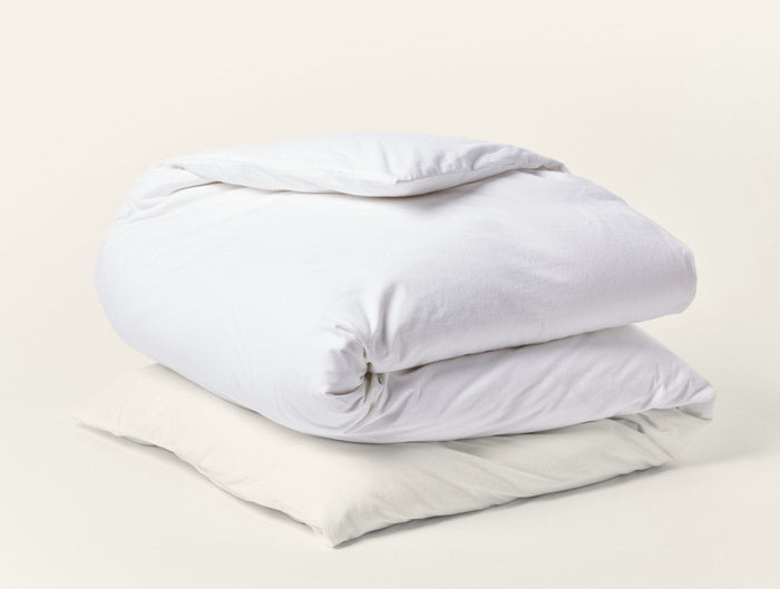 Photo of the Cloud Brushed Flannel | Duvet Cover ensemble.