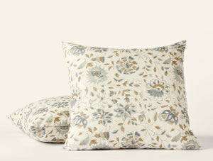 Photo of the Flora Print | Pillow Sham ensemble.