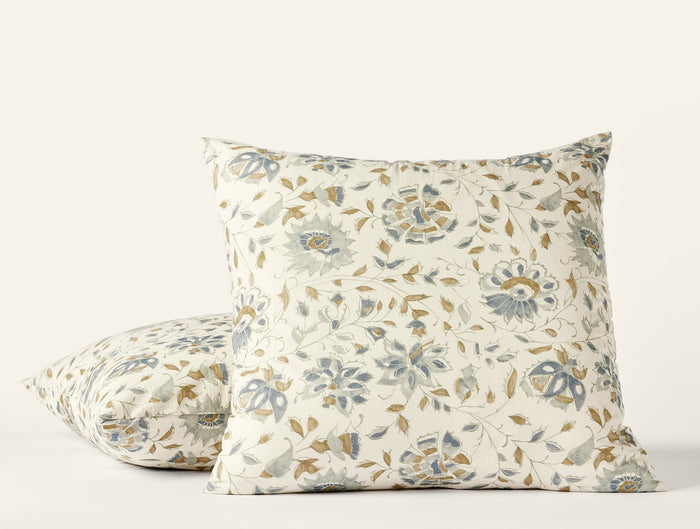 Photo of the Flora Print | Pillow Sham ensemble.