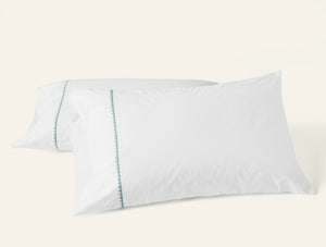Photo of the Floret Embroidered | Pillowcase, Pair ensemble.