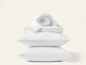 Photo of the Floret Embroidered | Sheet Set ensemble.