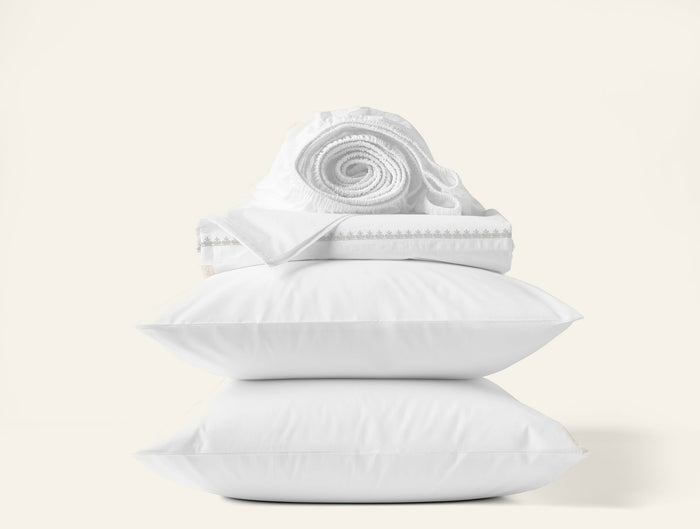 Photo of the Floret Embroidered | Sheet Set ensemble.