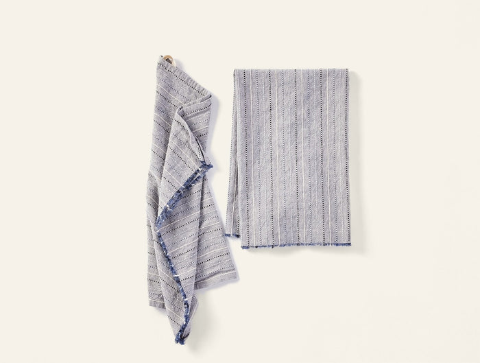 Photo of the Fringe Stripe | Hand Towel, Pair ensemble.