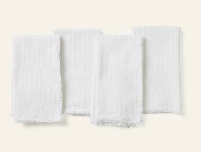 Photo of the Fringe Stripe | Napkin Set ensemble.