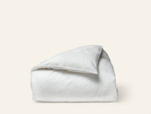 Photo of the Heirloom Sateen Jacquard | Duvet Cover ensemble.
