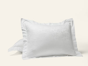 Photo of the Heirloom Sateen Jacquard | Pillow Sham ensemble.