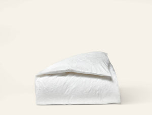 Photo of the Heritage Percale Jacquard | Duvet Cover ensemble.