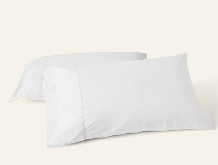 Photo of the Lattice Percale | Pillowcase, Pair ensemble.