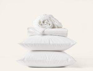 Photo of the Lattice Percale | Sheet Set ensemble.