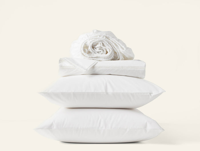 Photo of the Lattice Percale | Sheet Set ensemble.