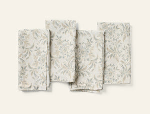 Photo of the Marguerite Print | Napkin Set ensemble.