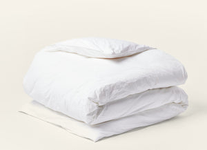 Photo of the Crinkled Percale | Duvet Cover ensemble.
