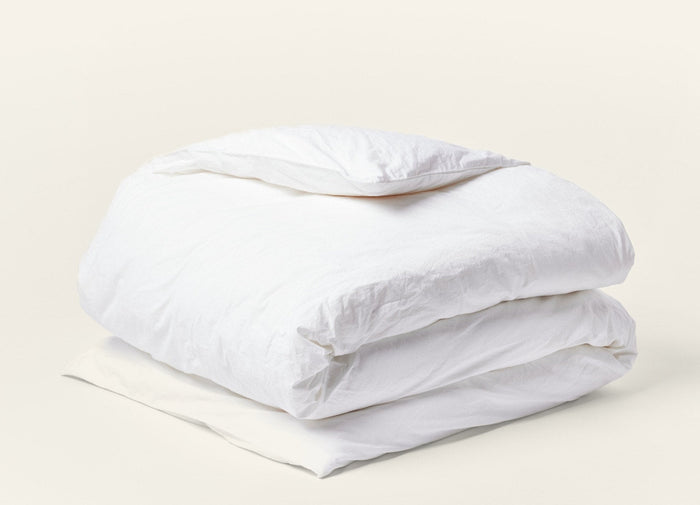 Photo of the Crinkled Percale | Duvet Cover ensemble.