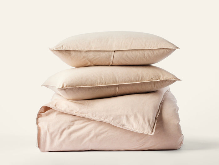 Photo of the Crinkled Percale | Duvet Cover Set ensemble.