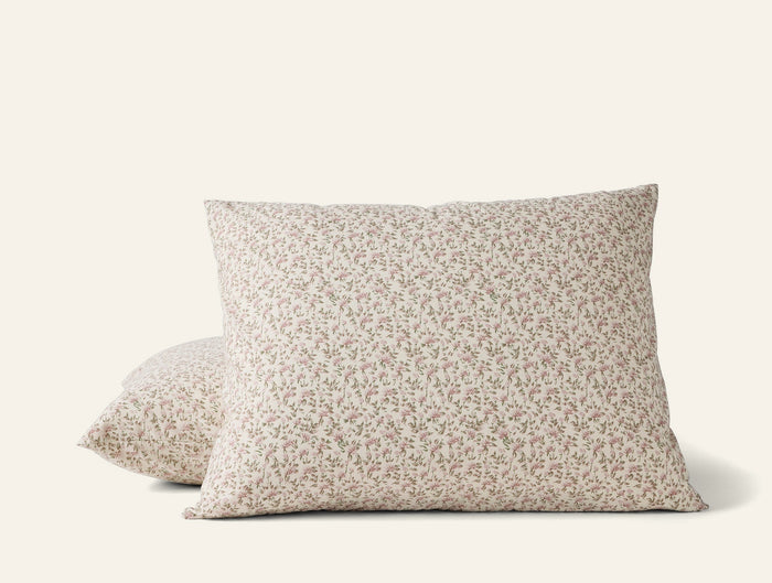 Photo of the Print Percale | Pillow Sham ensemble.