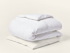 Photo of the Refined Percale | Duvet Cover ensemble.