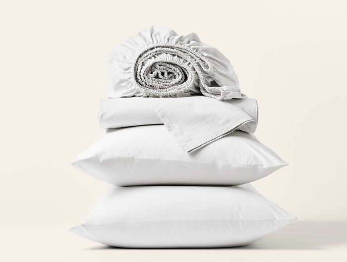 Photo of the Refined Percale | Sheet Set ensemble.