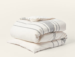 Photo of the Rippled Stripe | Duvet Cover ensemble.