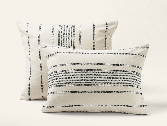 Photo of the Rippled Stripe | Pillow Sham ensemble.