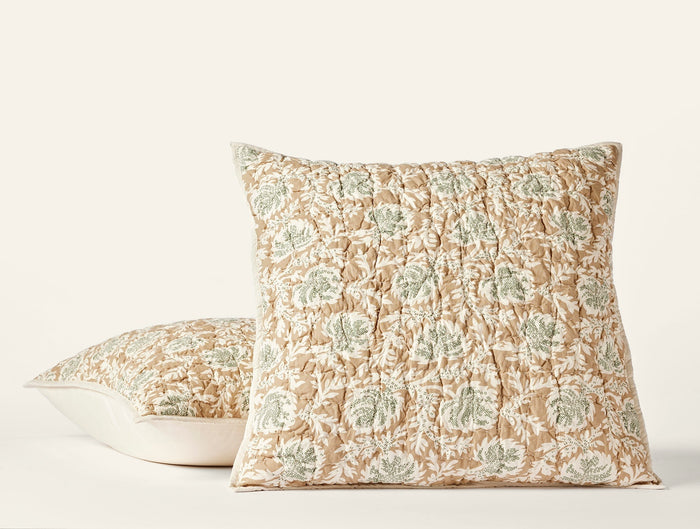 Photo of the Robles Handstitched | Pillow Sham ensemble.