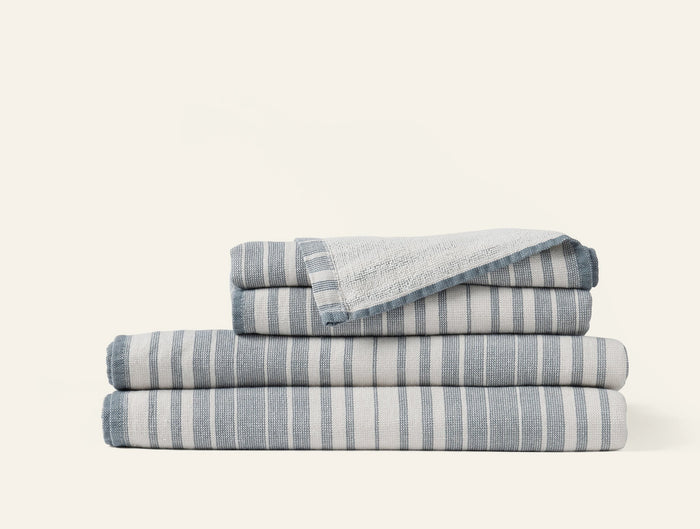 Photo of the Sycamore Cotton Linen | Bath Towel ensemble.