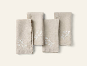 Photo of the Verbena Embroidered | Napkin Set ensemble.